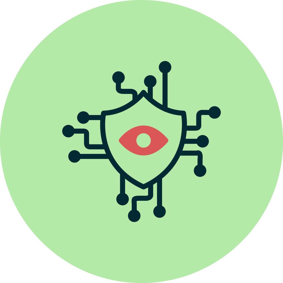 Security Monitoring Vector Icon
