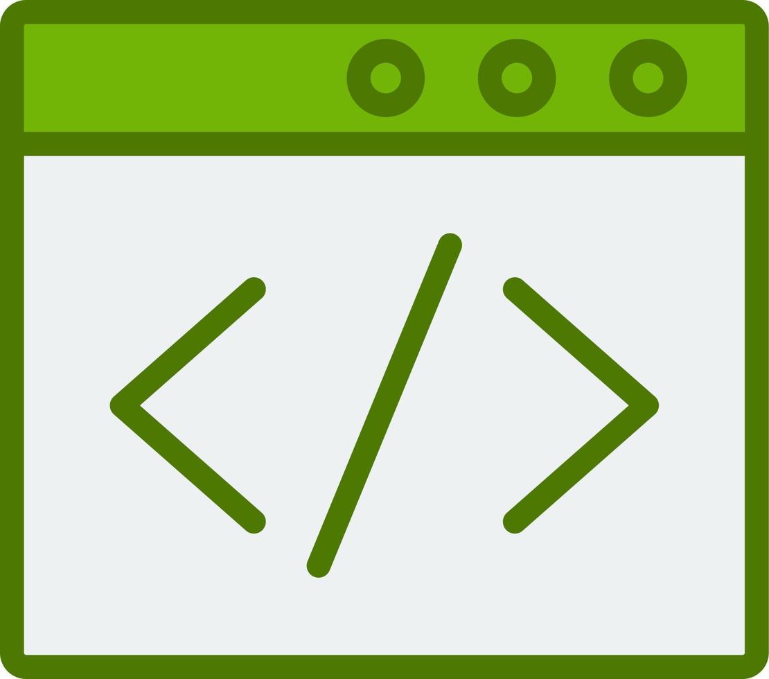 Browser Coding Vector Icon