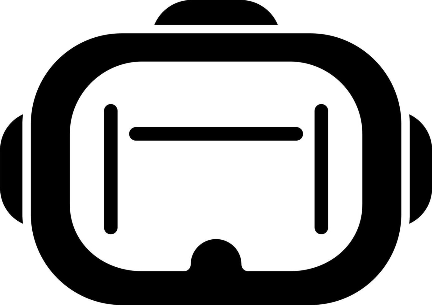 icono de vector de gafas vr