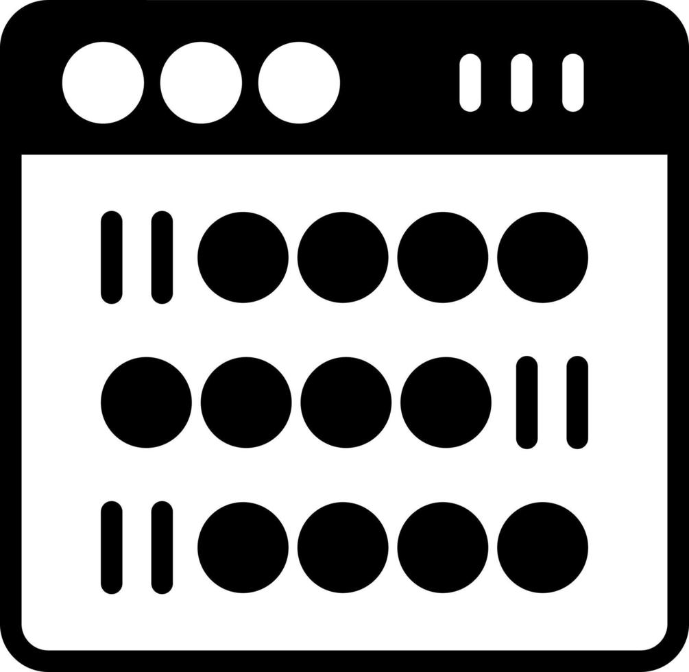 Binary Vector Icon