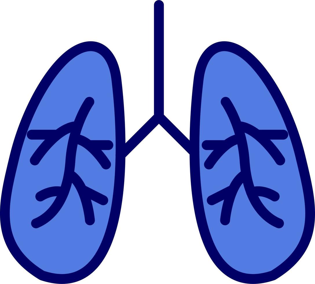 Lungs Vector Icon