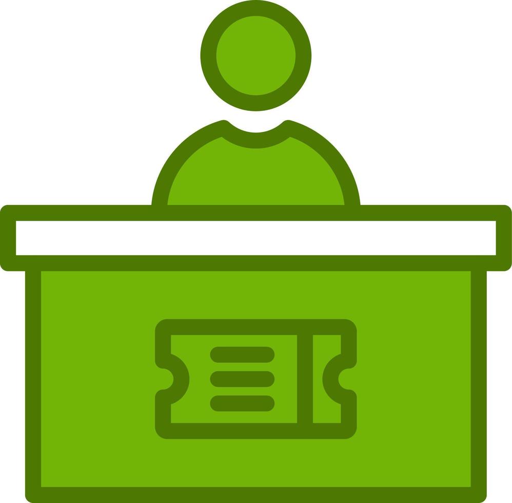 Ticket Office Vector Icon