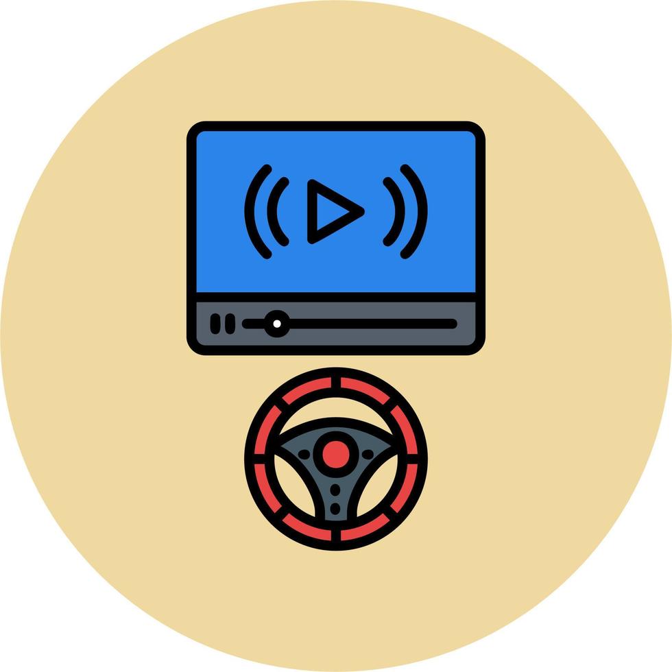 Racing Game Vector Icon