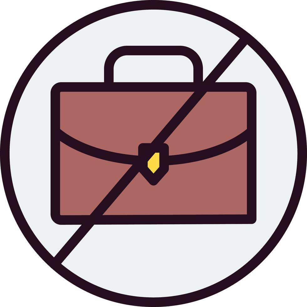 No Work Vector Icon