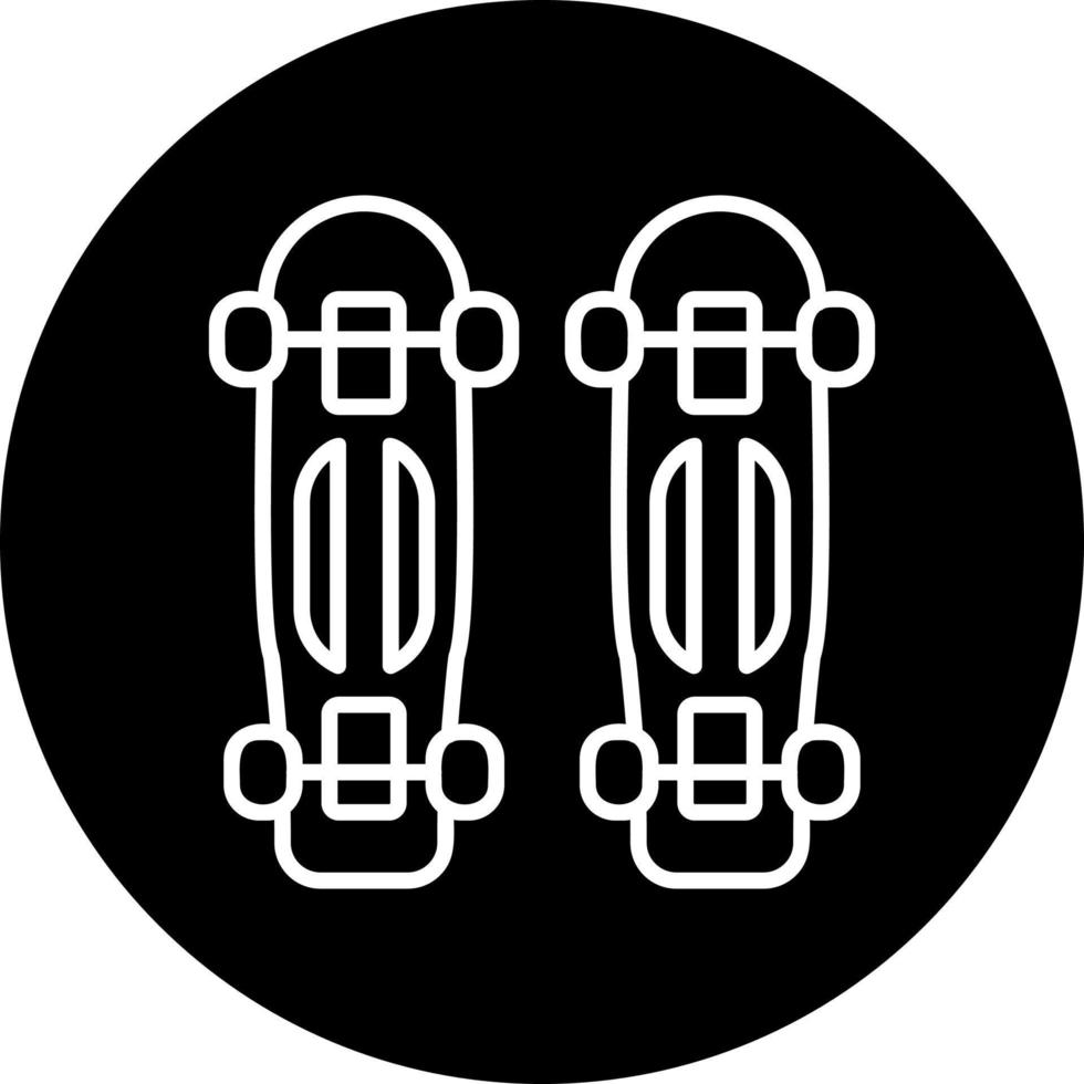 icono de vector de longboard