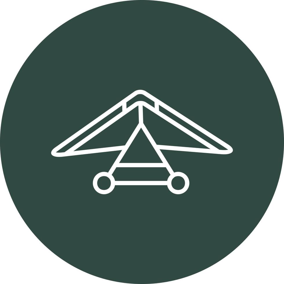 Hang Gliding Vector Icon