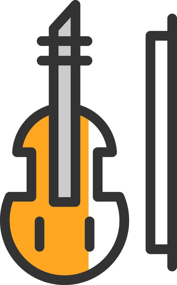 Violin Vector Icon Design