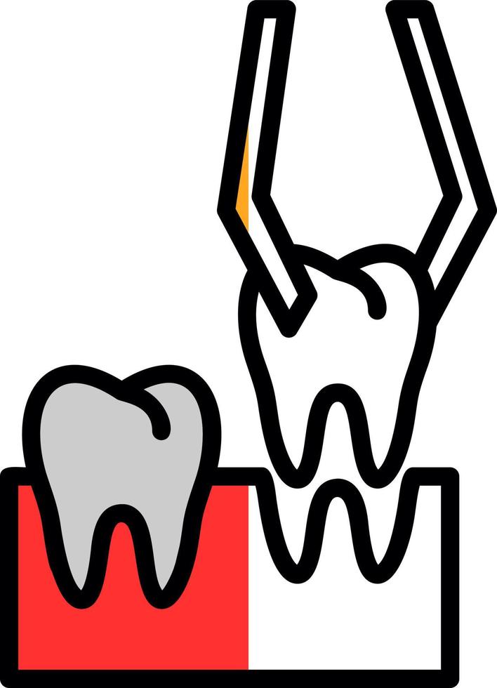 diseño de icono de vector de extracción de dientes