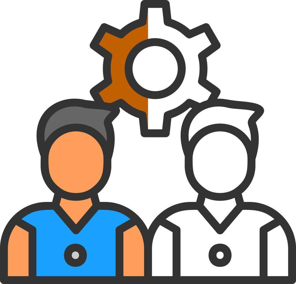 Team Management Vector Icon Design