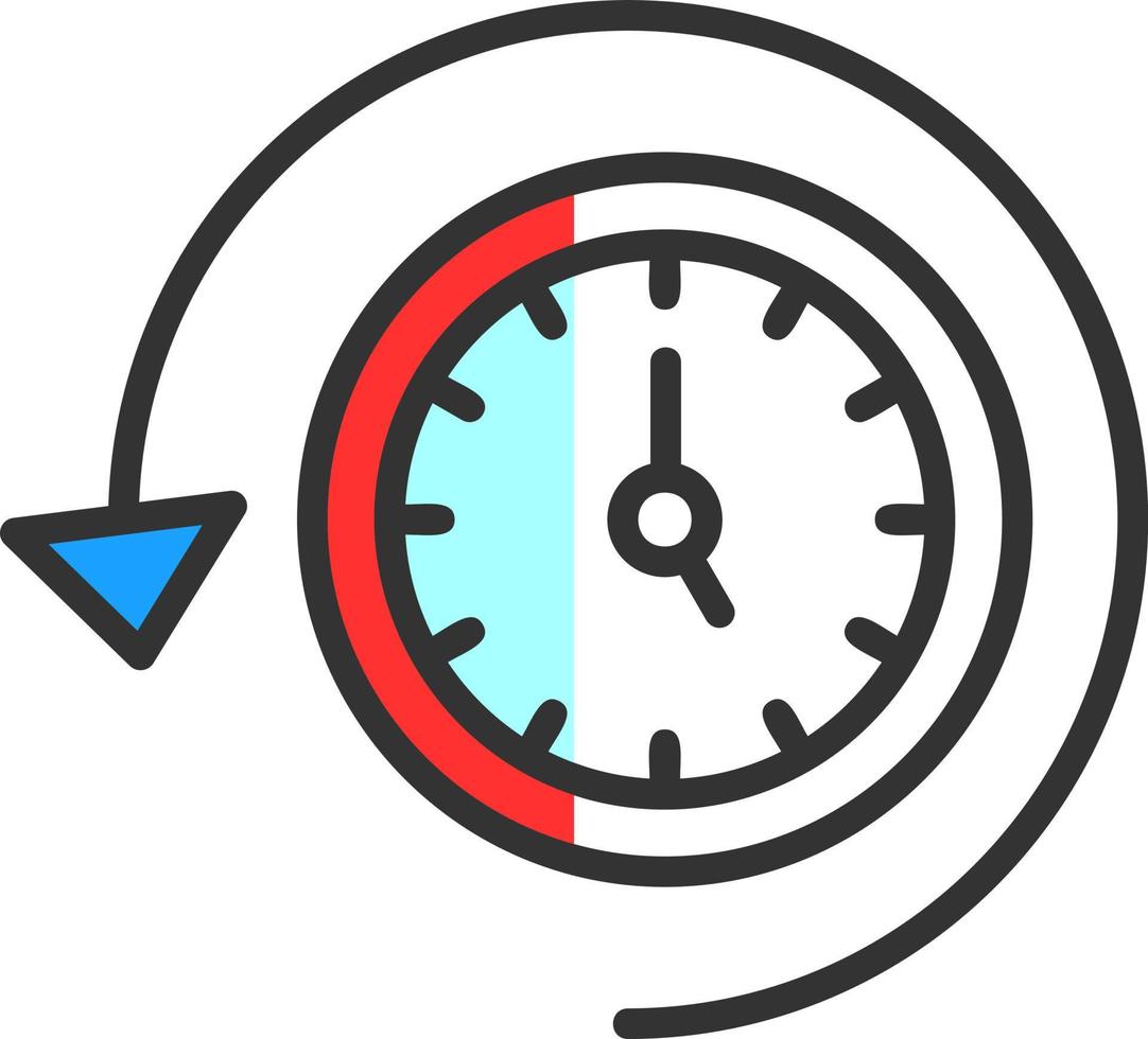 diseño de icono de vector de tiempo de recuperación