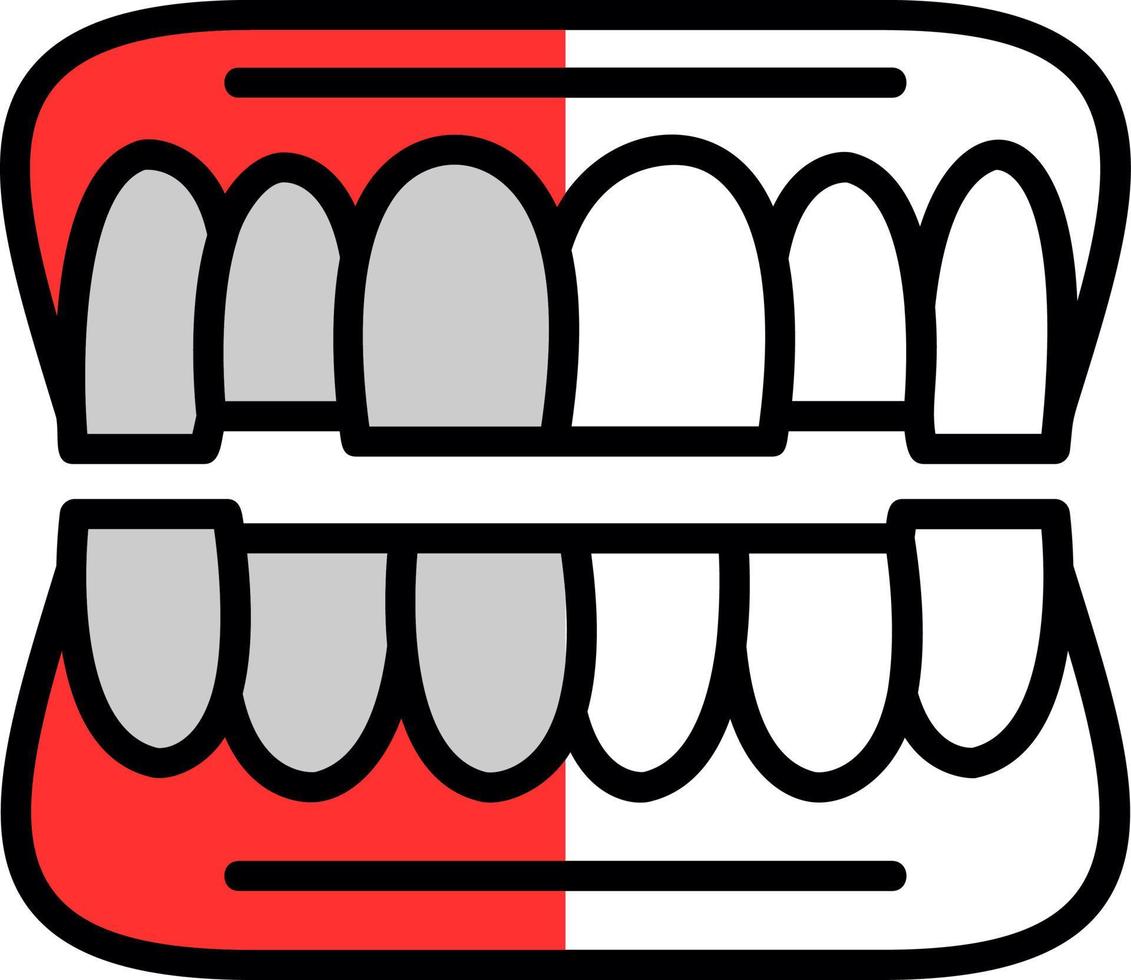 Denture Vector Icon Design