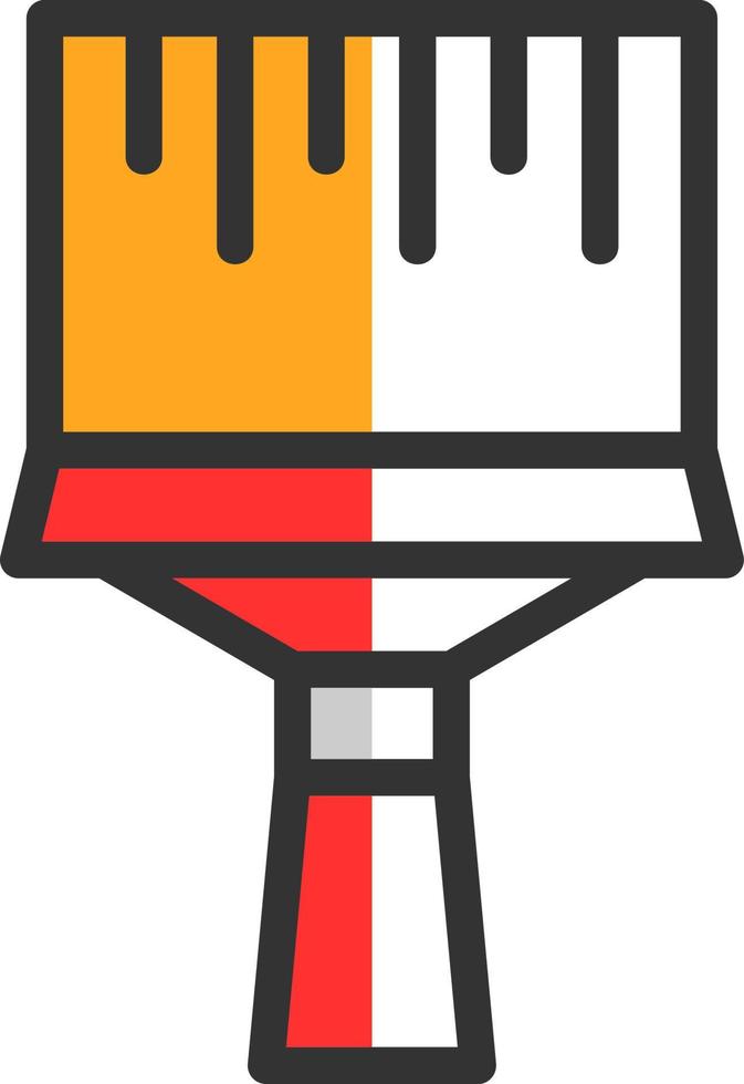 Paint Brush Vector Icon Design