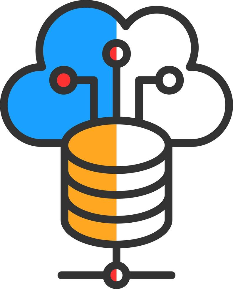 Cloud Storage Vector Icon Design