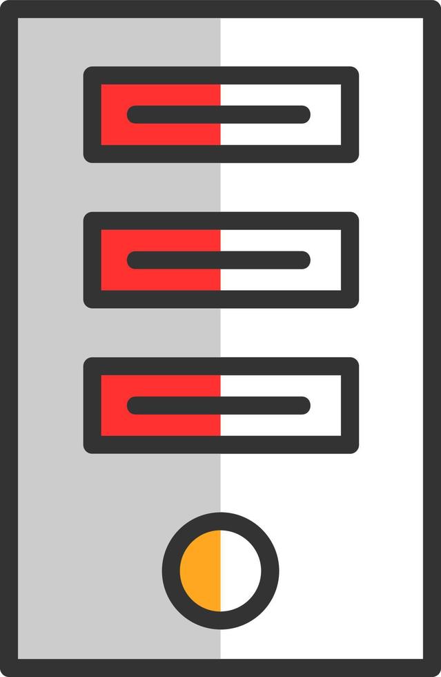 Tower Computer Vector Icon Design