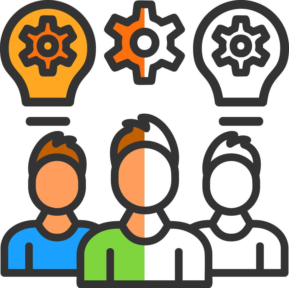Team Work Vector Icon Design