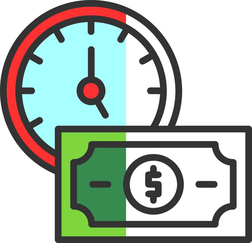 Time Is Money Vector Icon Design