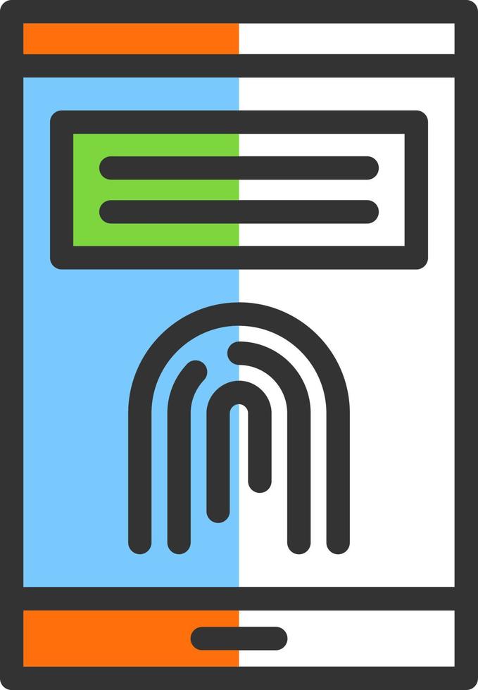 Finger Print Vector Icon Design