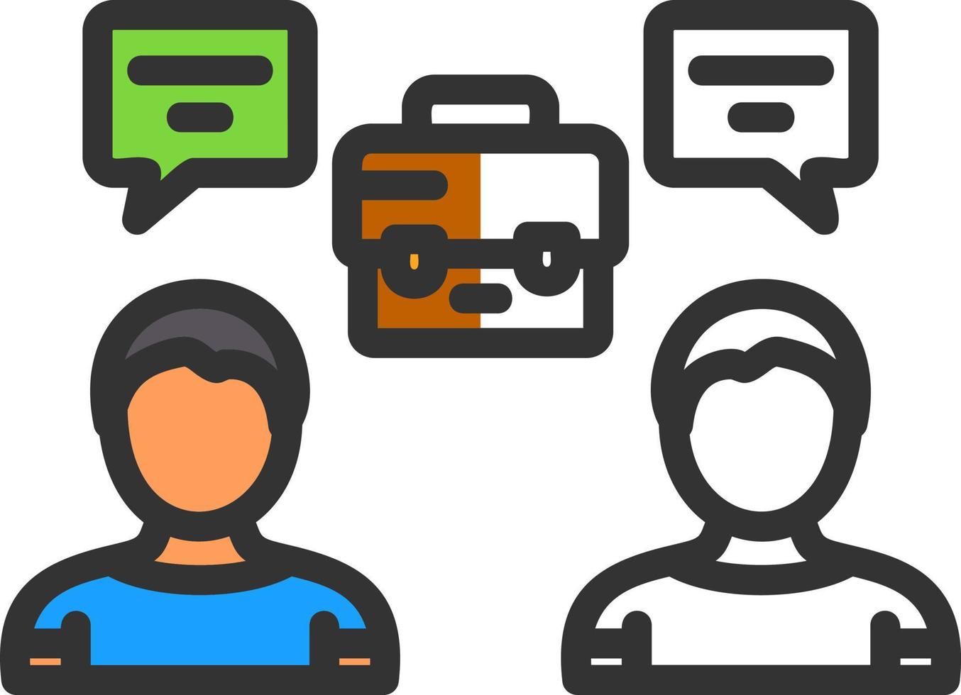 Business Meeting Vector Icon Design