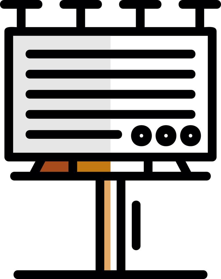 Billboard Vector Icon Design
