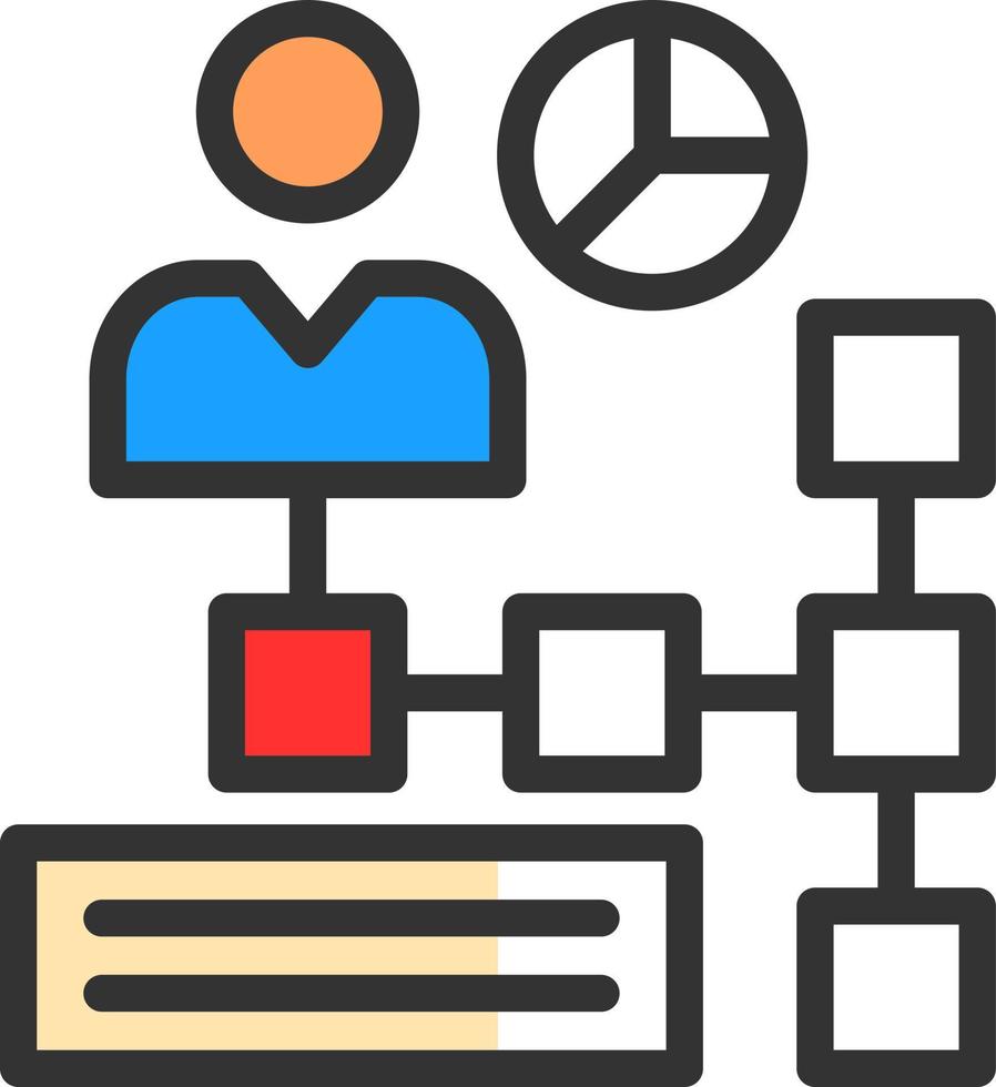 Organization Chart Vector Icon Design