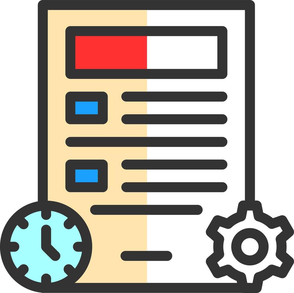 Project Management Vector Icon Design