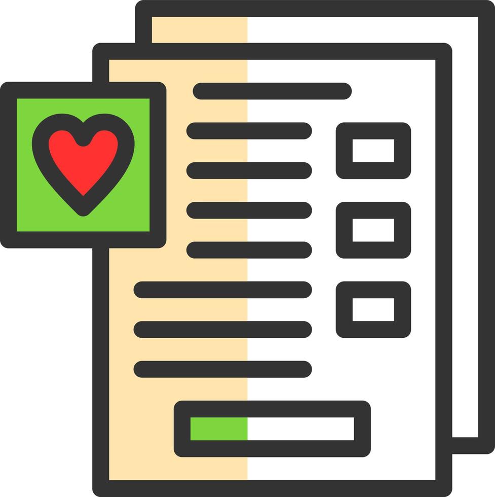 Wishlist Vector Icon Design