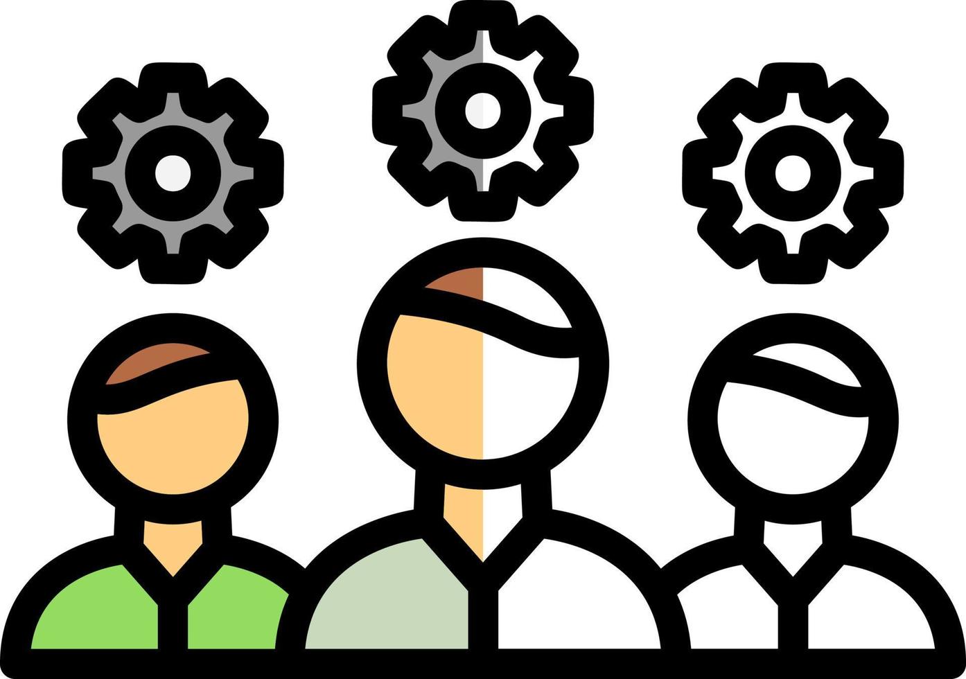 Team Management Vector Icon Design