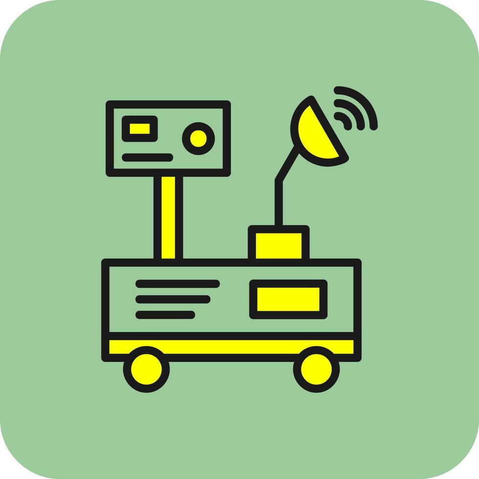 Mars Rover Vector Icon Design
