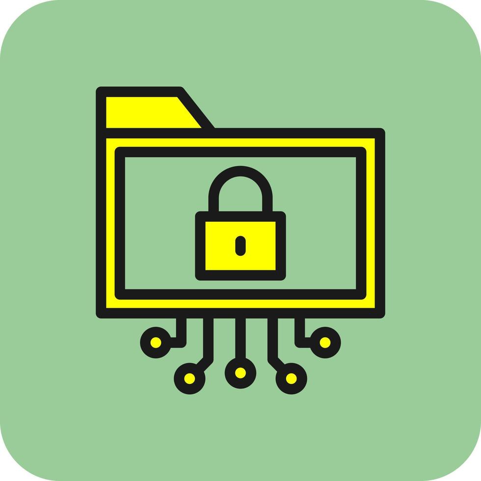 Data Encryption Vector Icon Design