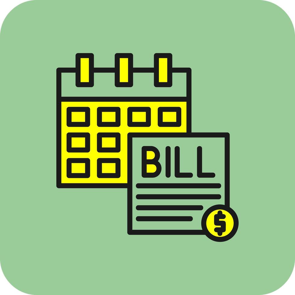 Bill Vector Icon Design