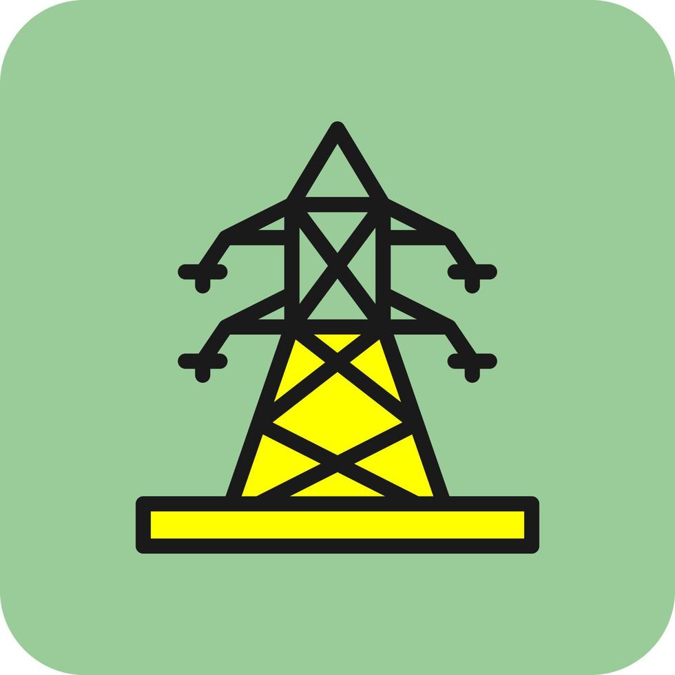 diseño de icono de vector de poste eléctrico