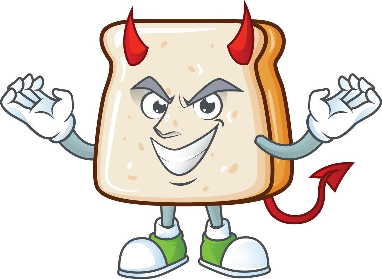 A cartoon character of slice of bread vector