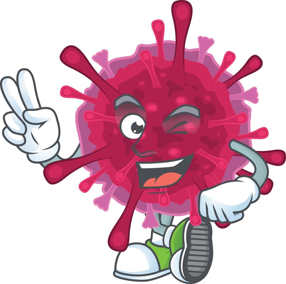 Amoeba coronaviruses icon design vector