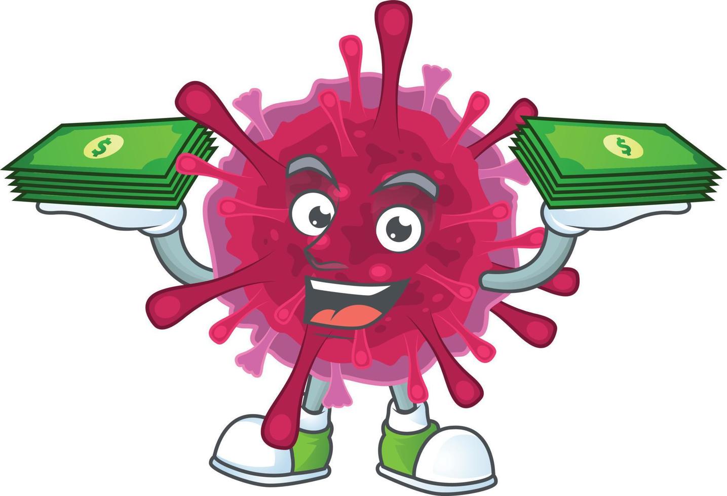 Amoeba coronaviruses icon design vector