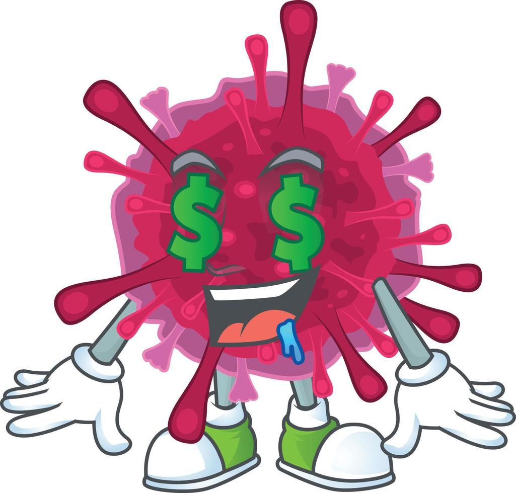 Amoeba coronaviruses icon design vector