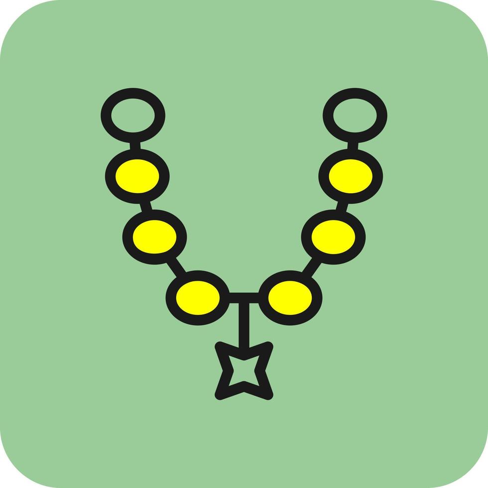 Necklace Vector Icon Design