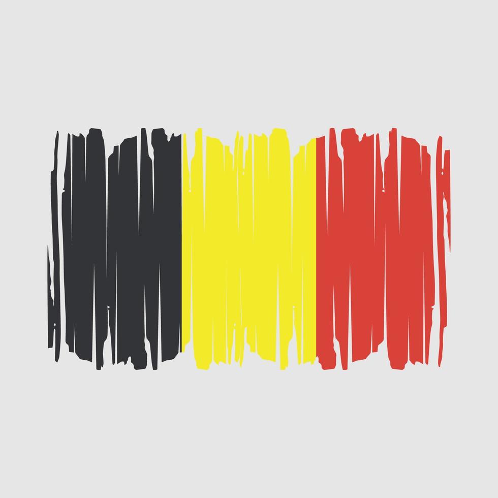Belgium Flag Brush Vector Illustration