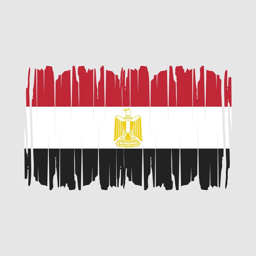 Egypt Flag Brush Vector Illustration