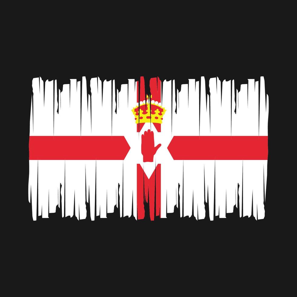 Northern Ireland Flag Brush Vector