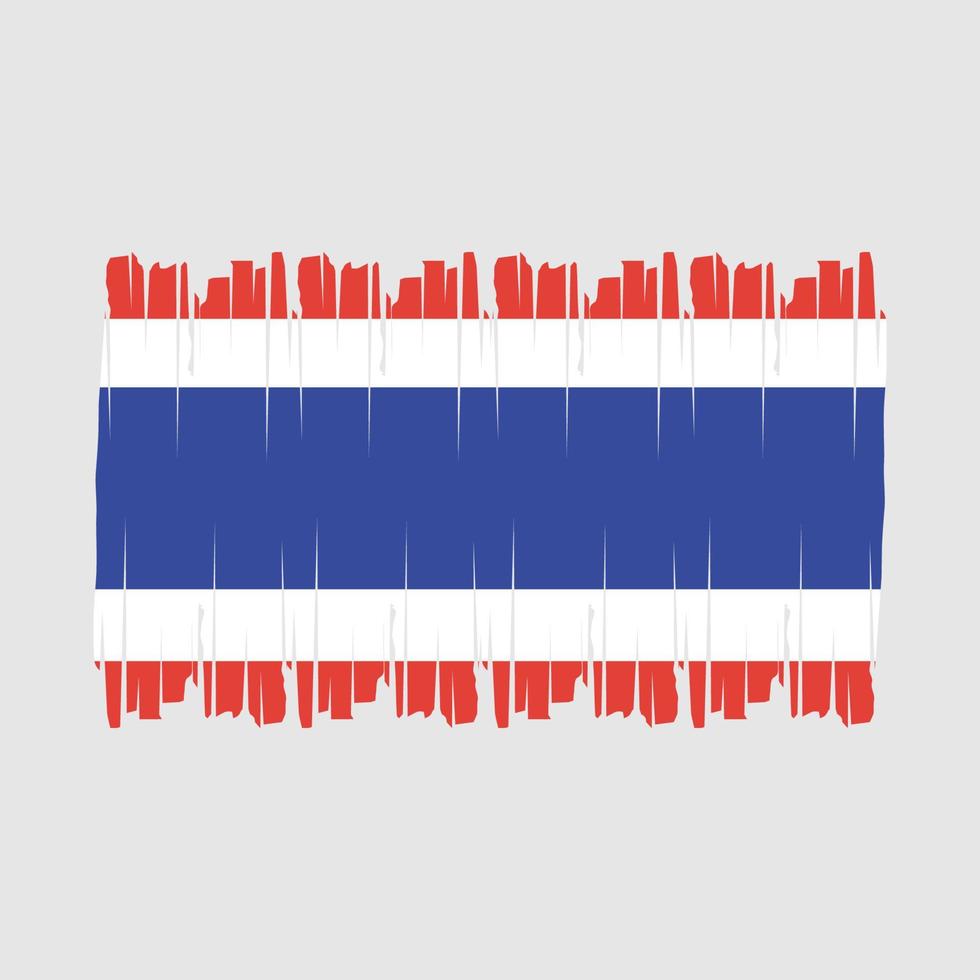 Thailand Flag Brush Vector