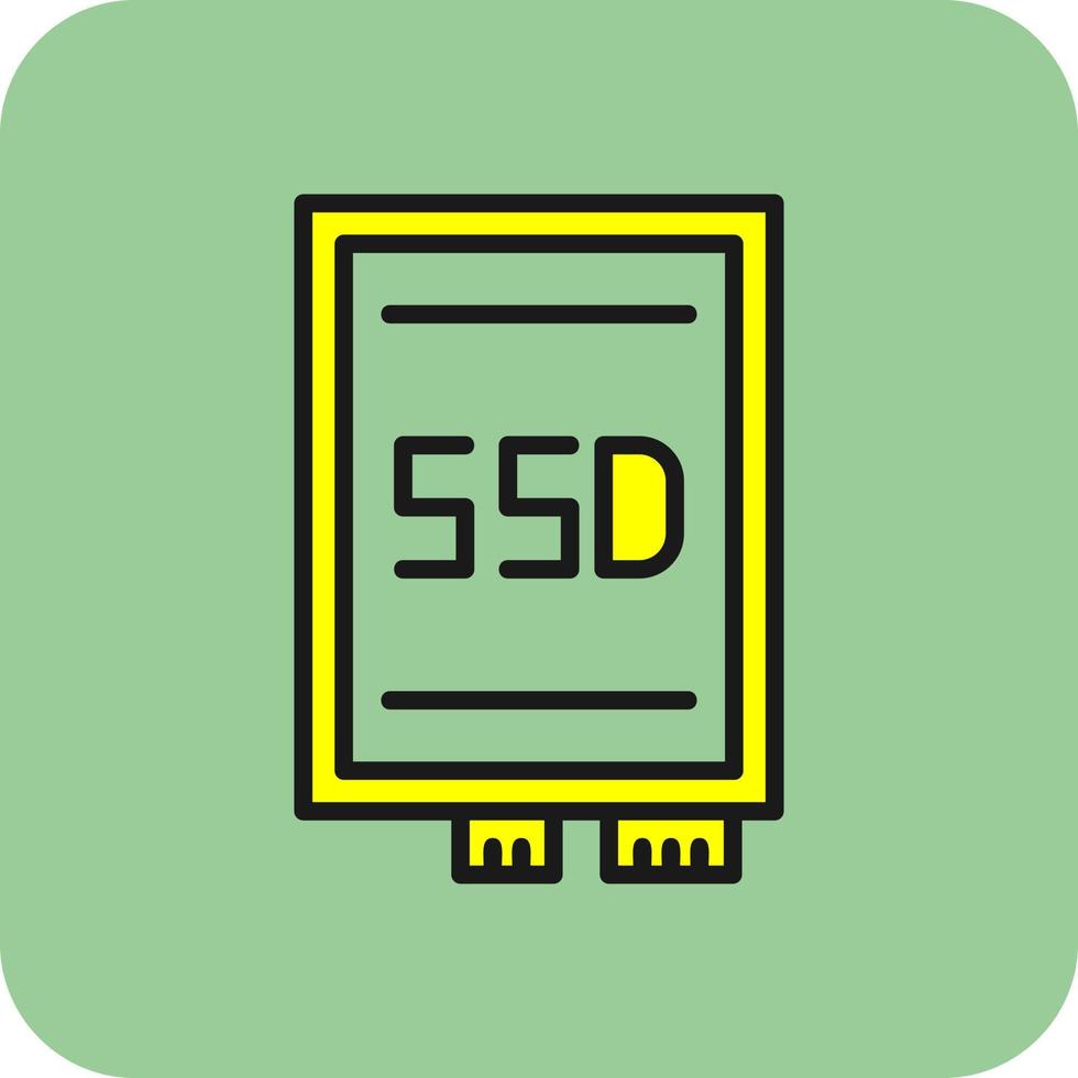 Ssd card Vector Icon Design