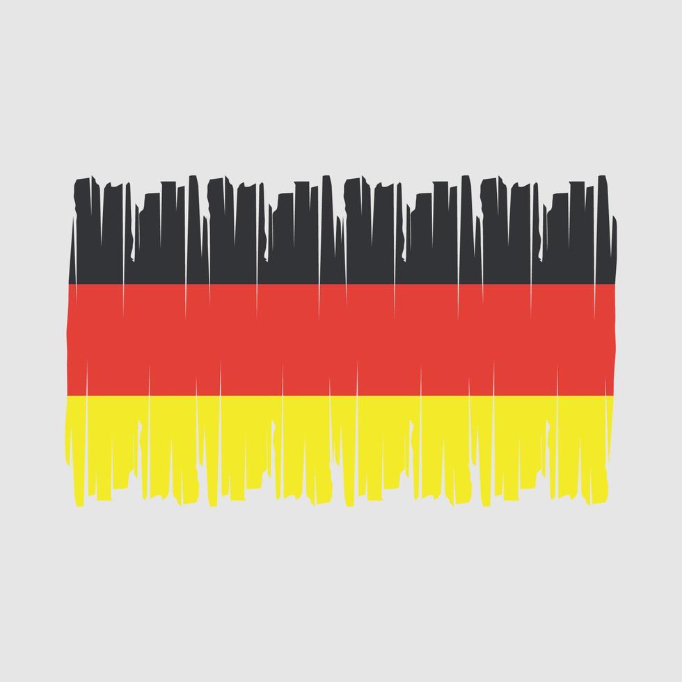 vector de pincel de bandera de alemania