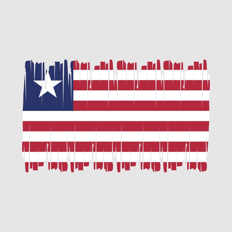 vector de pincel de bandera de liberia