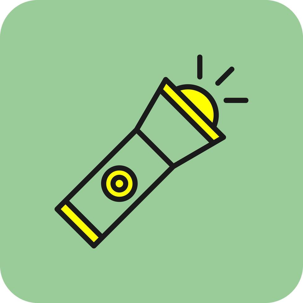 Flashlight Vector Icon Design
