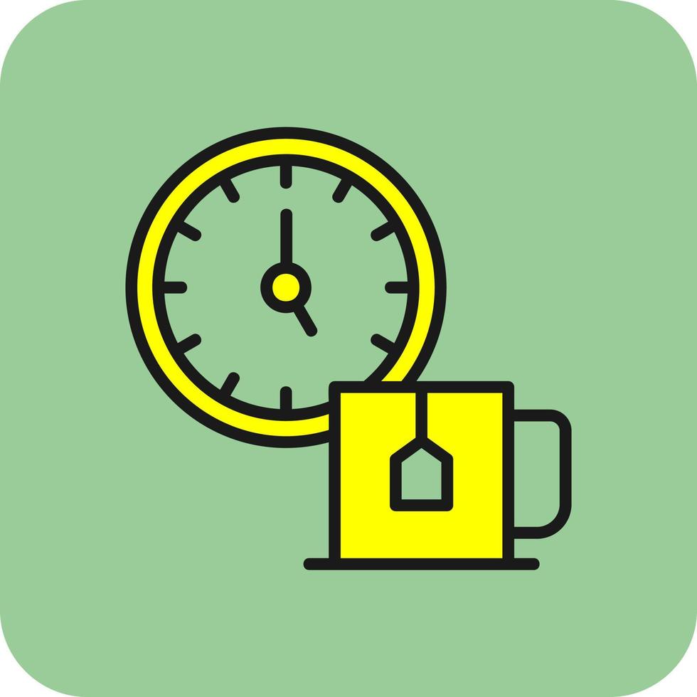 Tea Time Vector Icon Design