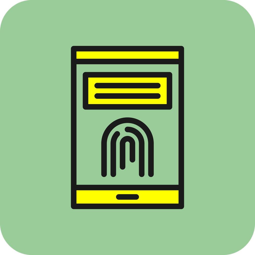 Finger Print Vector Icon Design