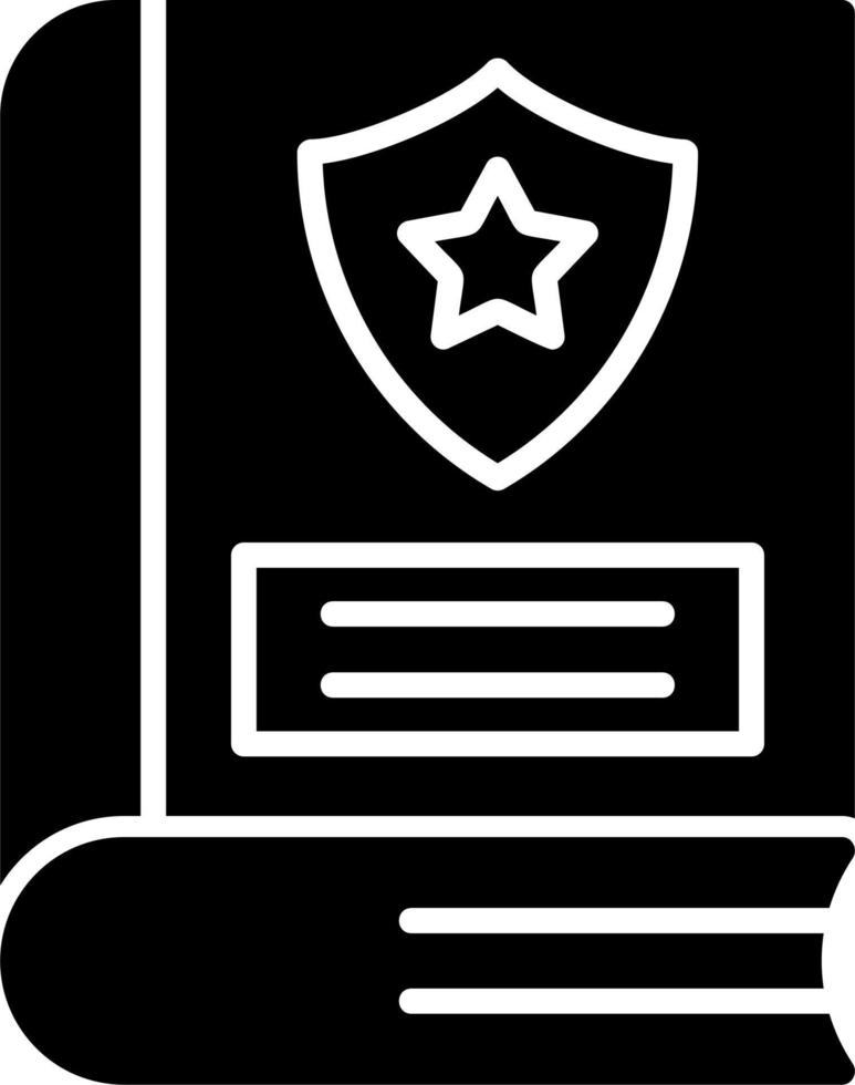 Law book Vector Icon