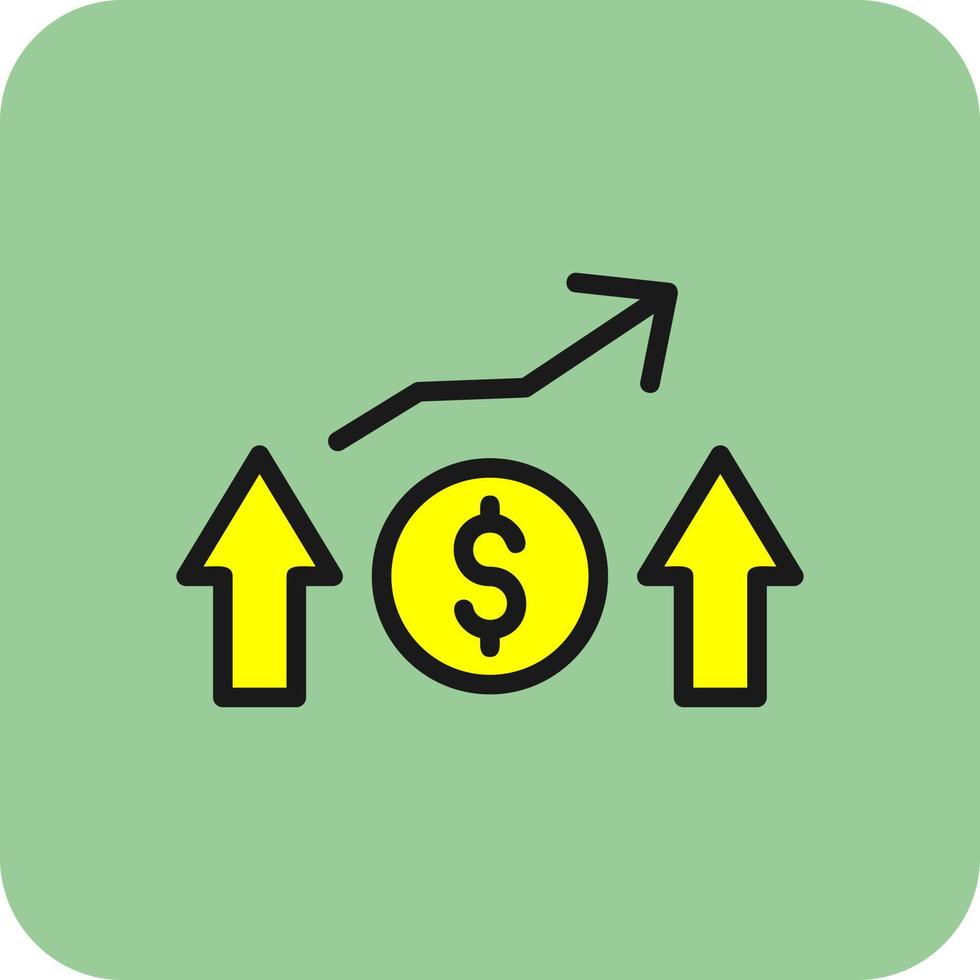 Financial Profit Vector Icon Design