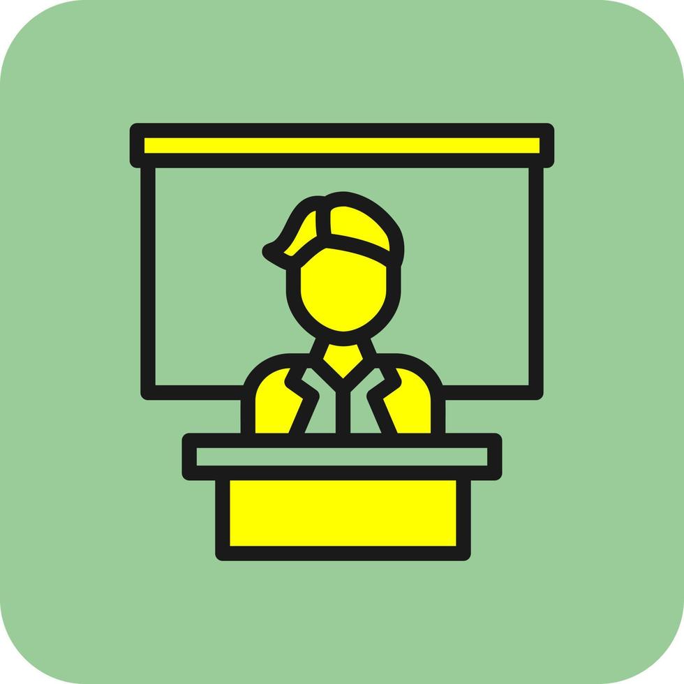 Instructor Vector Icon Design