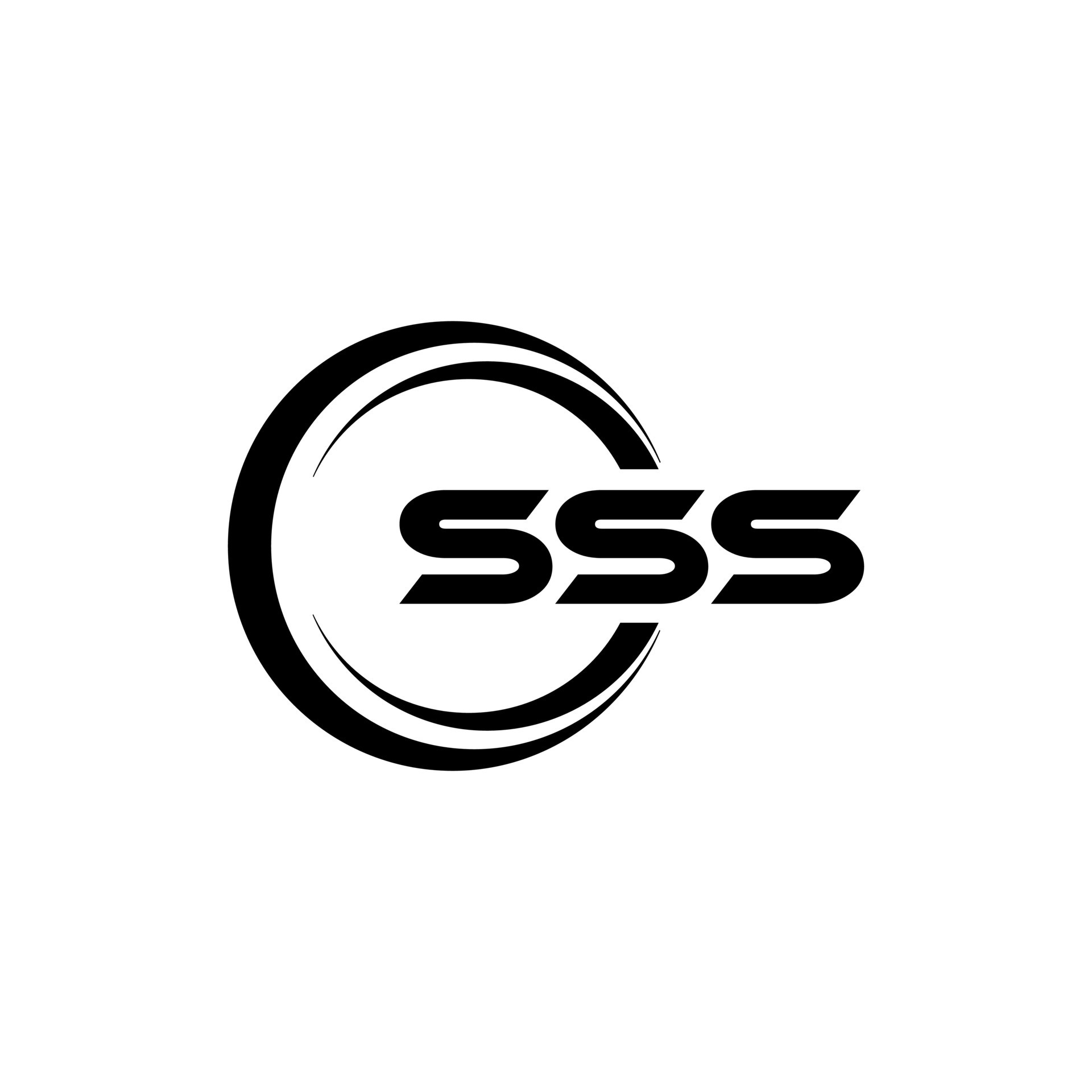 Vetor de sss letter original monogram logo design do Stock